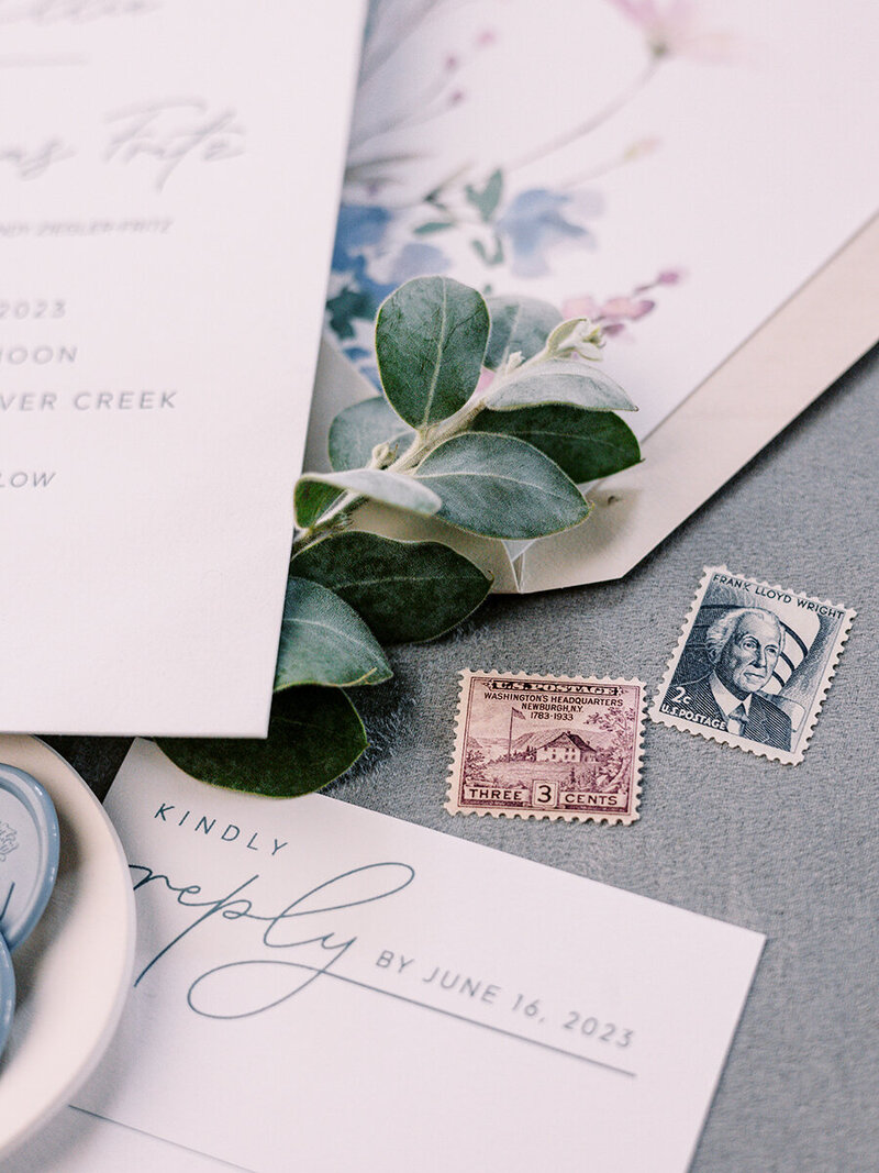 Beaver Creek Wedding invitation