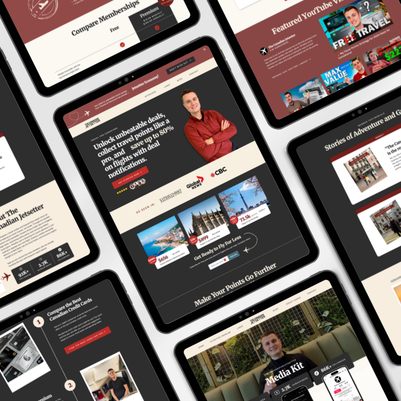 full website experience