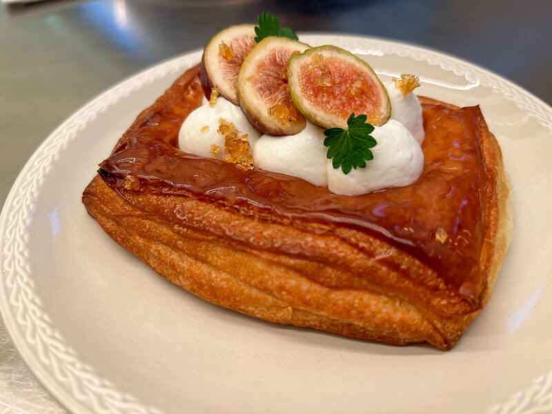Ricotta and fig danish at Pan Milano in Milan, Italy