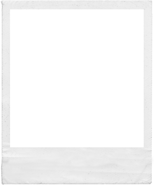 white polaroid frame
