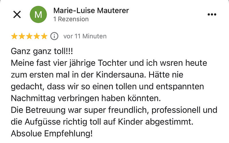 Kindersauna