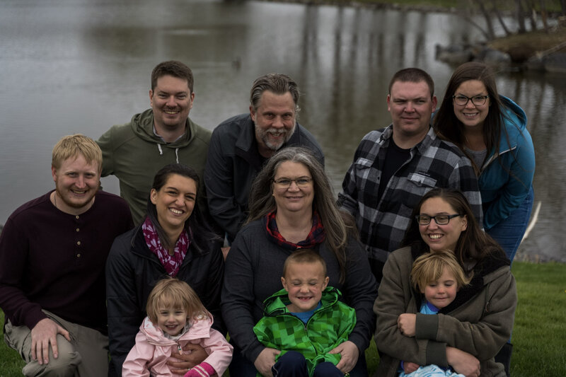 Here is a photo of my the large group that is my family