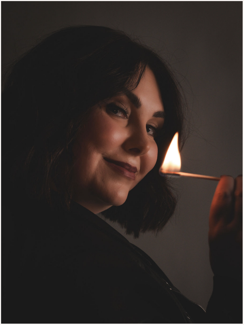 Editorial-style brand photoshoot consultation and direction for ByeCurious founder by Her Higher Standard Design Studio in Phoenix.