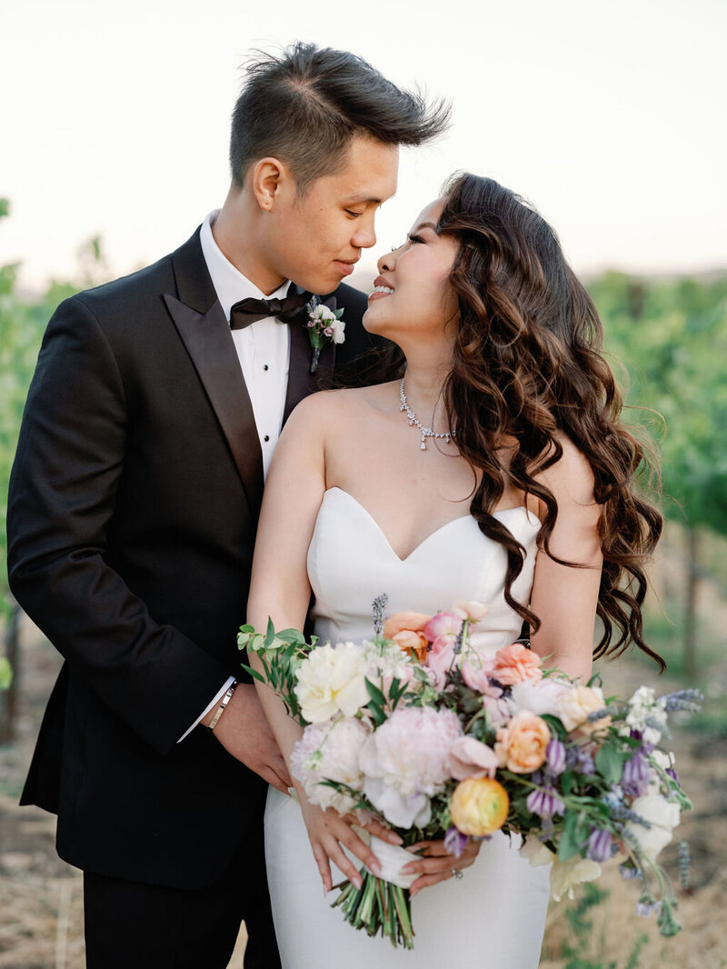 Filled with Flowers Summer Wedding at Elegant Mediterranean-Style Winery in Napa Valley CA