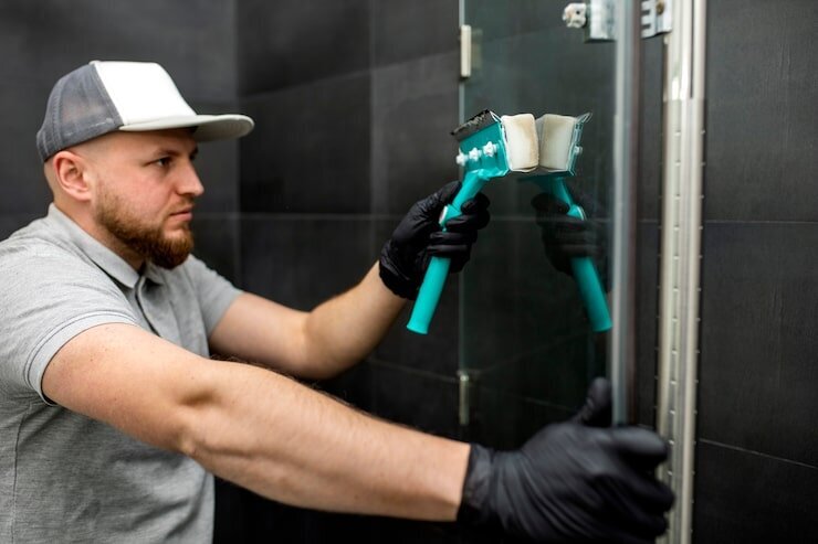 Removing Hard Water Stains from Glass Railings