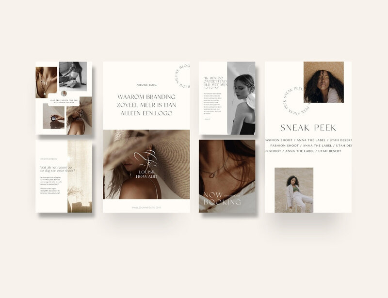 Minimalistische Instagram templates
