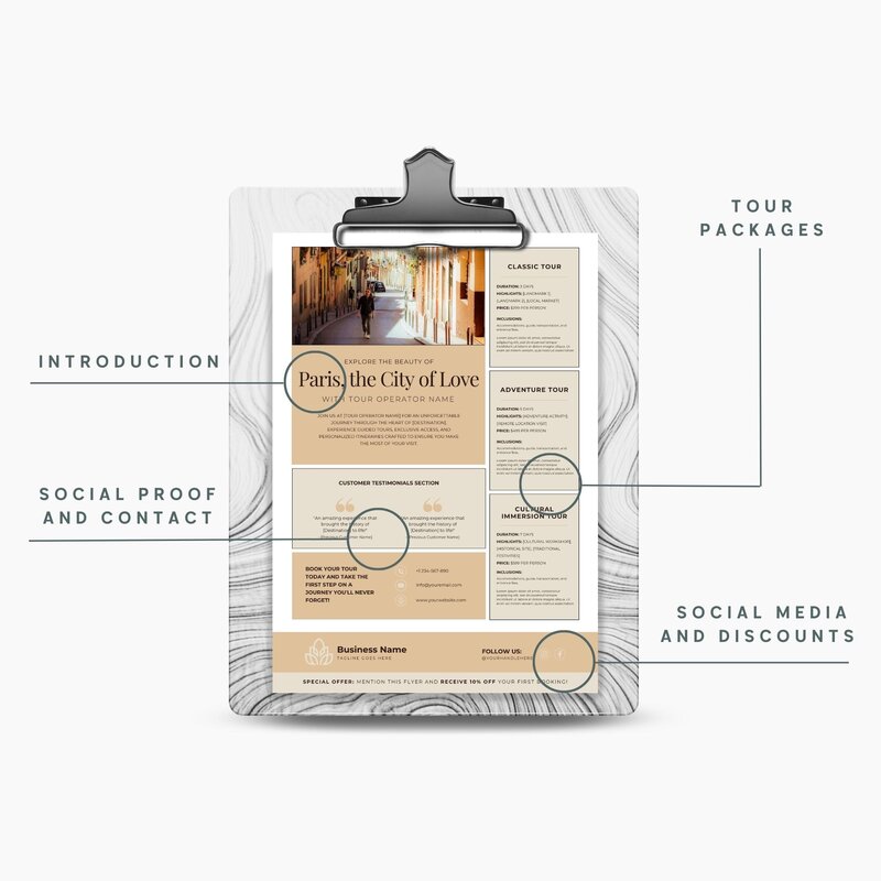 tour operator flyer template3