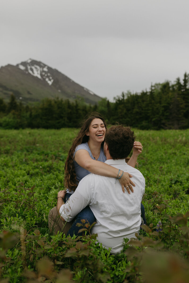 An engagement session at Flat Top. 