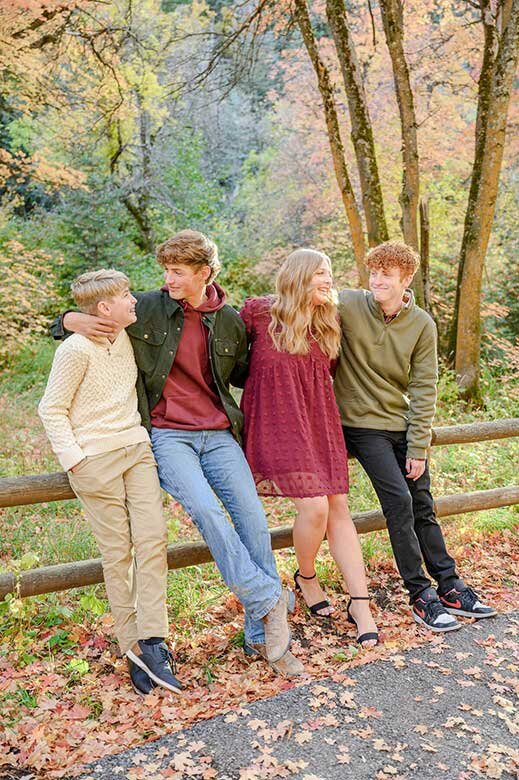 fall family photos jolleys ranch utah family photographer