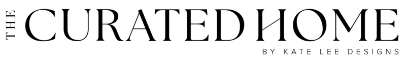 The curated home by kate lee designs logo