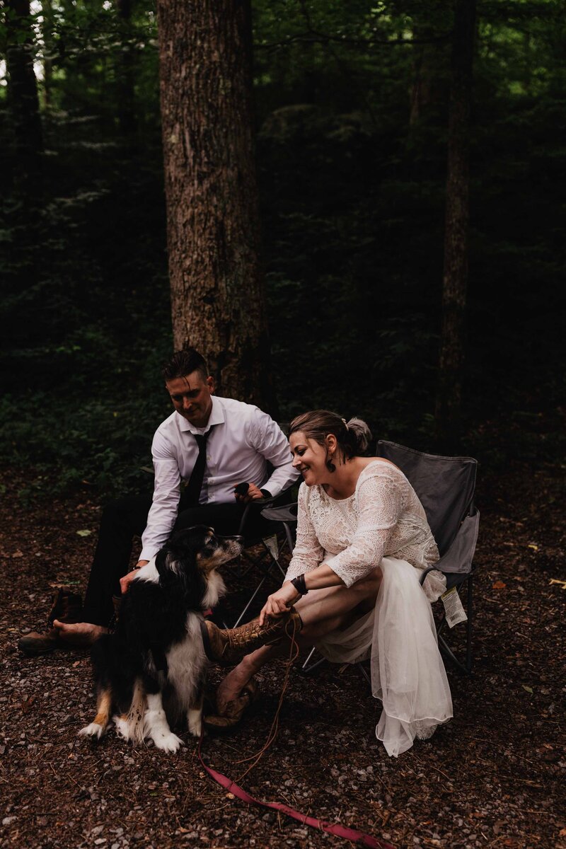 Campground Wedding Elopement in the Smoky Mountains
