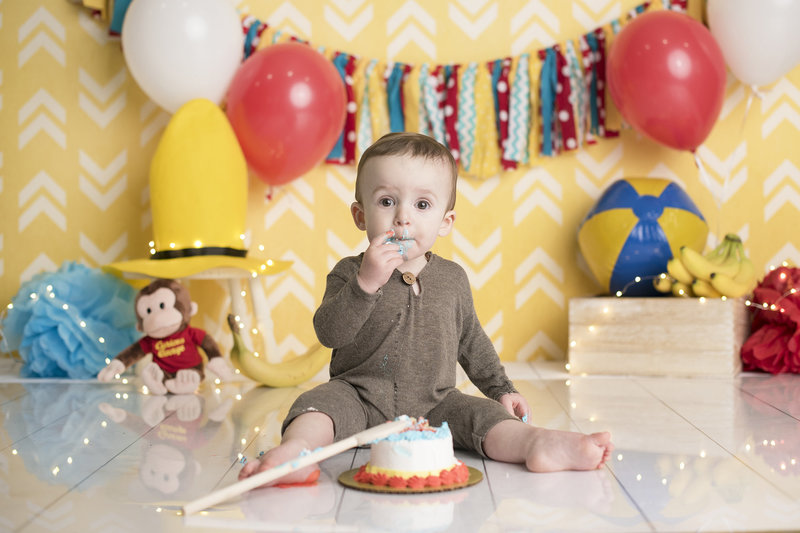 Cake Smash 1st Birthday Columbus Child Photographer