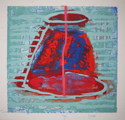 Something Stirring - 2025 - oil on paper - 36 x 35 cm
