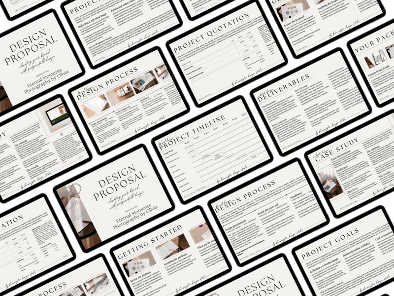 Proposal Template for Designers - Product Images - Mockup by The Streamlined Creative by Stephanie Taale - Business Coach, Client Experience and Systems Strategist for brand and website designers