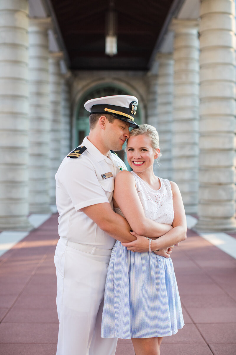 Annapolis Naval Academy engagement photos by Maryland photographer, Christa Rae Photography