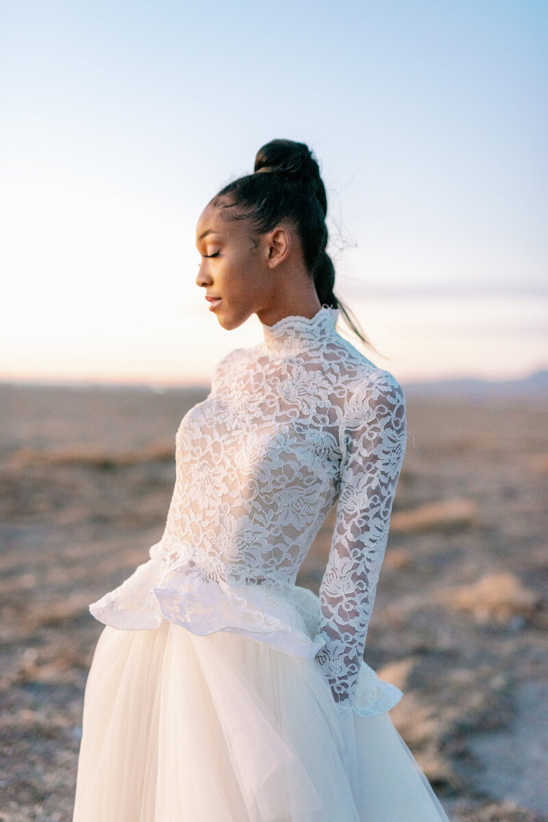 Custom Wedding Dress designed for African American Bride