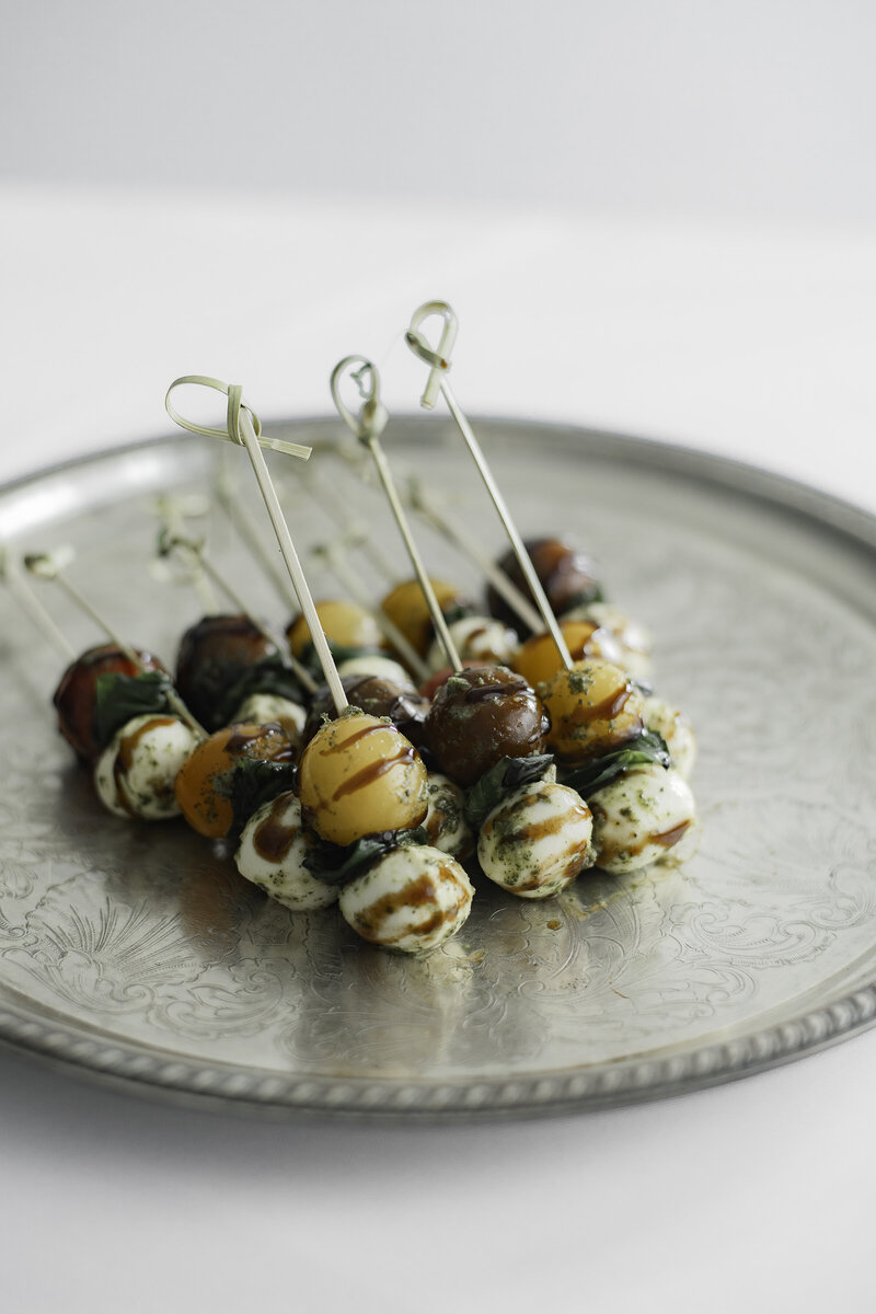 Caprese kebobs made by Mason Dixon Catering