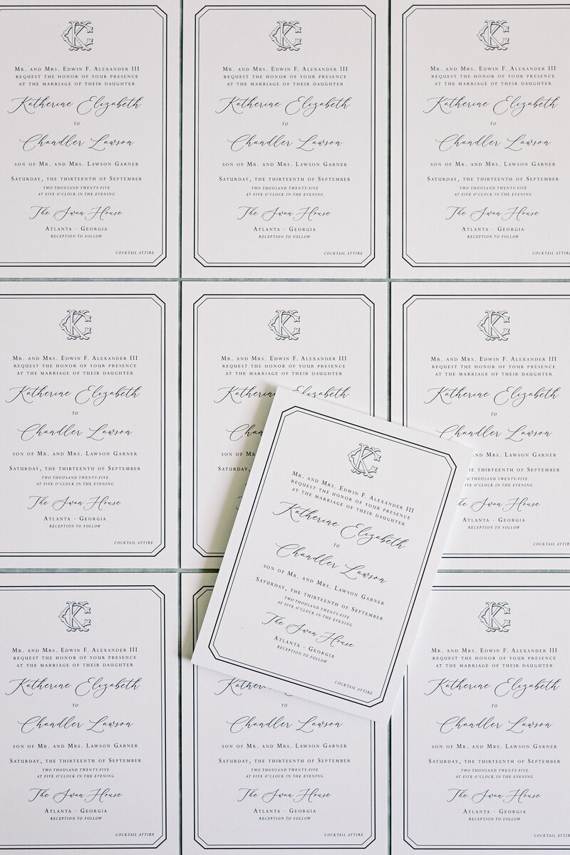 Dahlonega GA custom wedding invitation designer