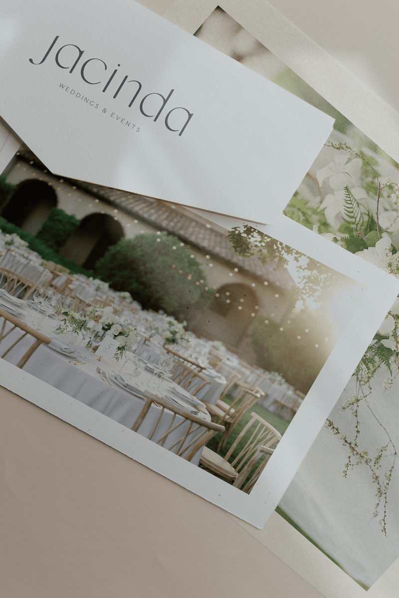 Four wedding guest favors.