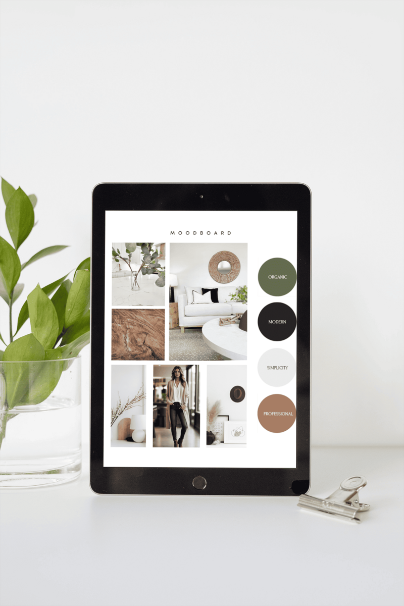 Color palette selection and a hot cup of coffee