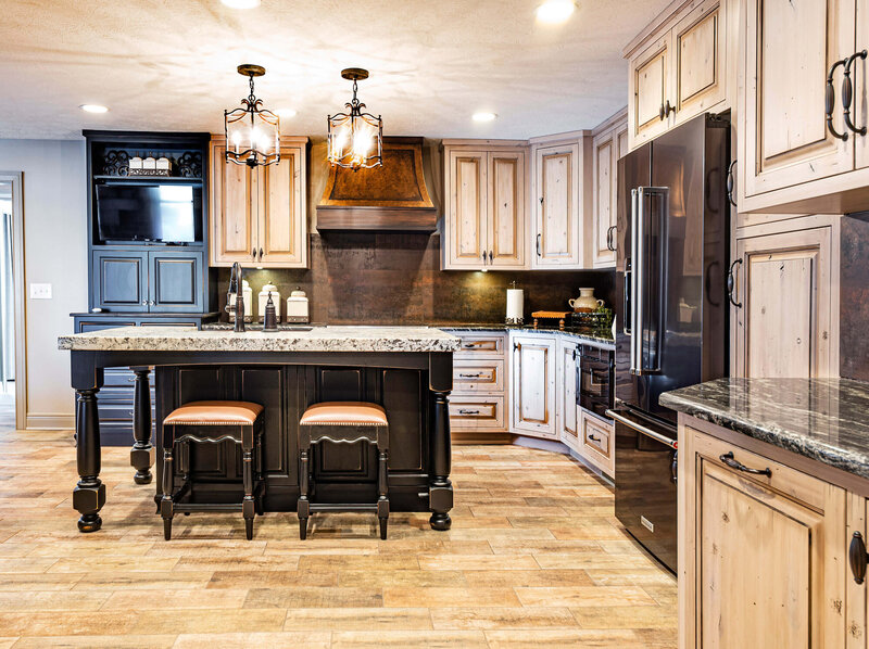 Kitchen Renovation with Light and Dark Cabinetry