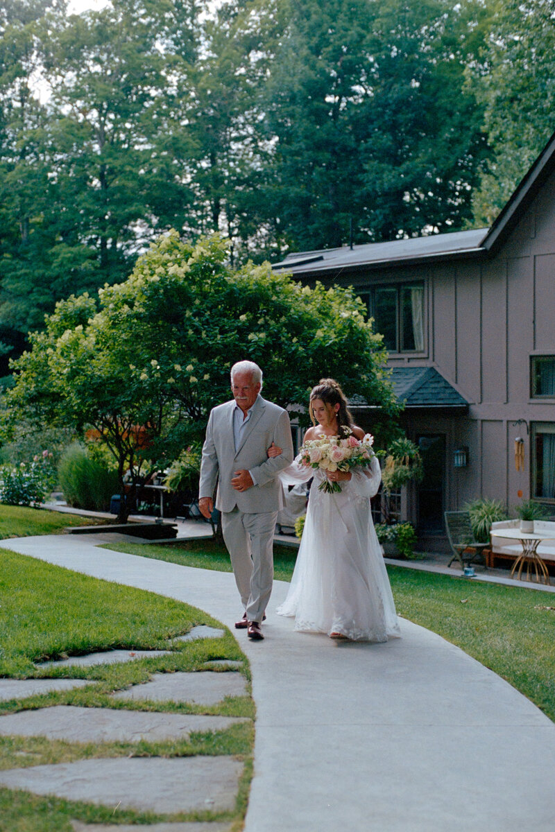 beautiful wedding on film with a vintage feel