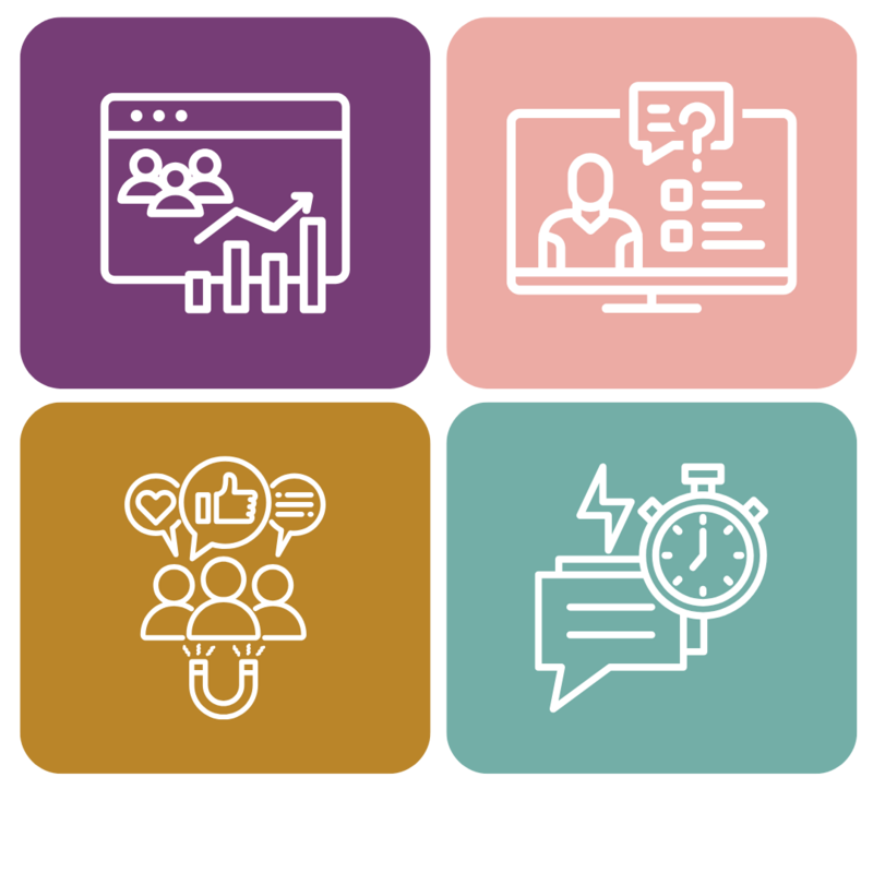 Website metrics icons
