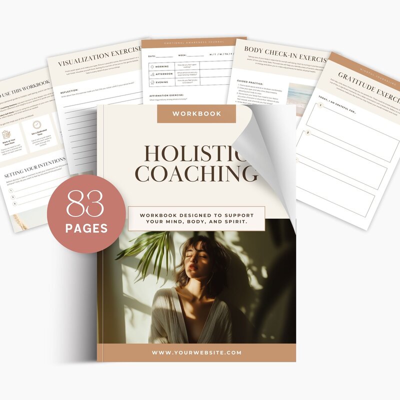 Holistic Coach Workbook canva template3