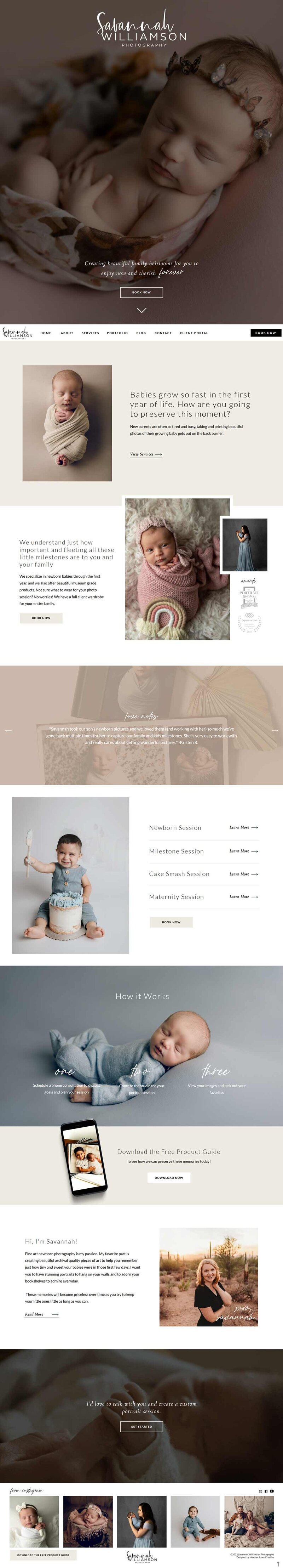 Kim Leto's Custom SHowit Website Design by Heather Jones Creative