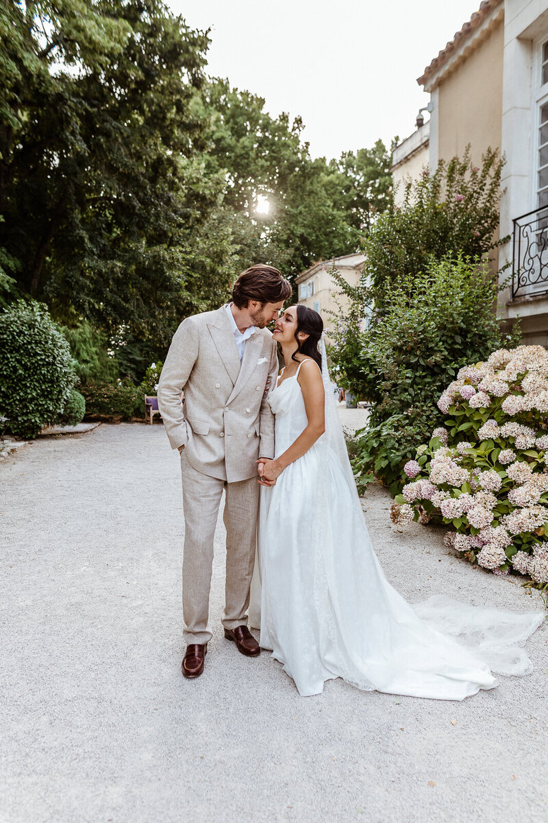 Modern couple black and white wedding photography