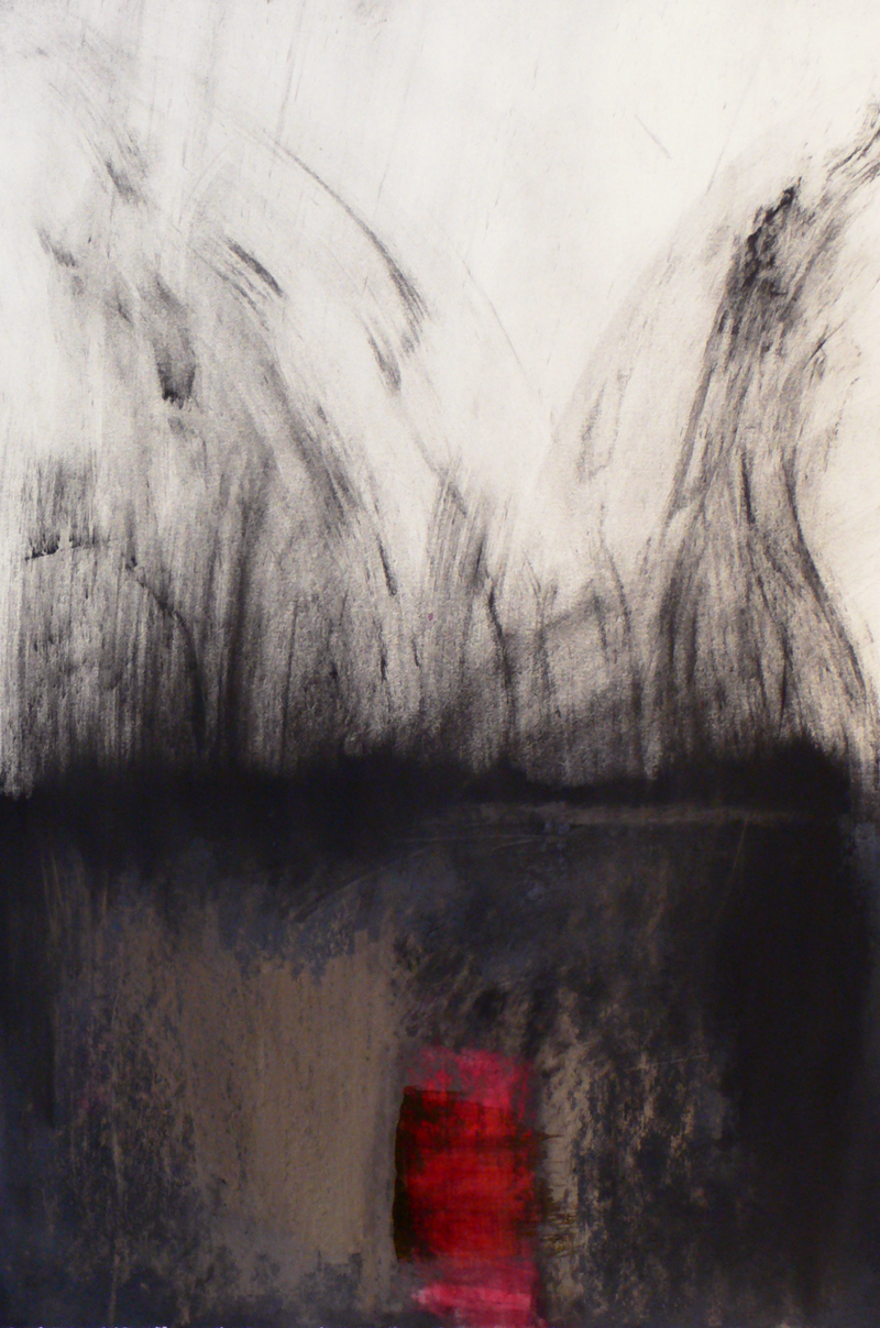 03_THOMPSON_WIND 23x30 Charcoal, graphite, oil