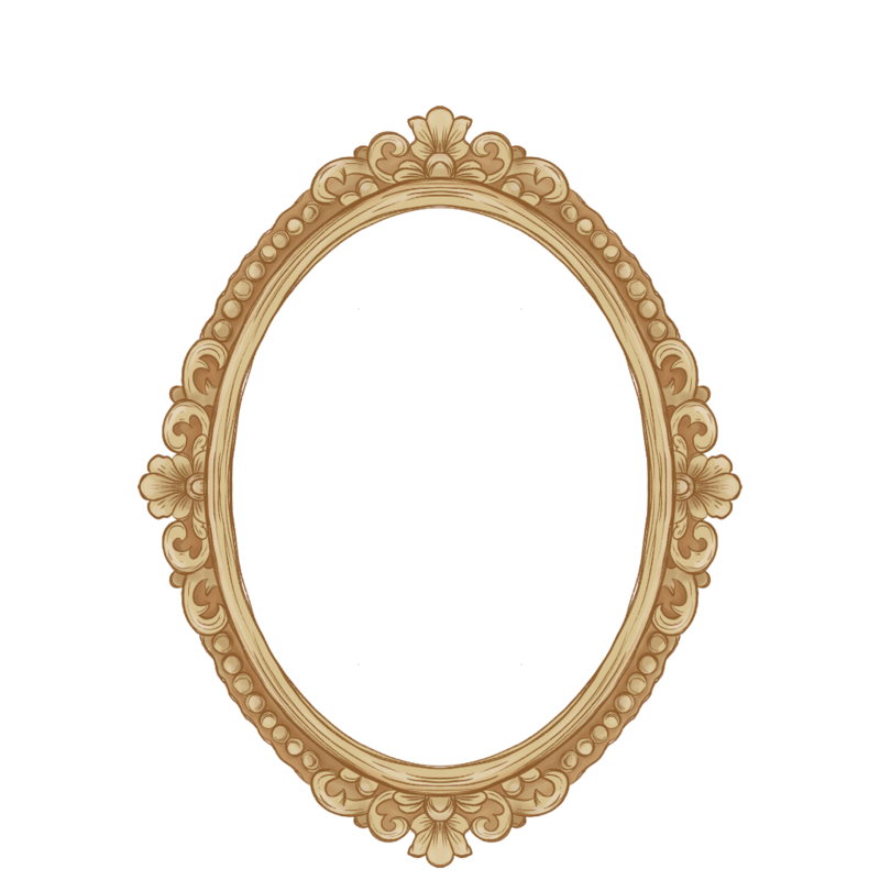 Golden frame, vintage