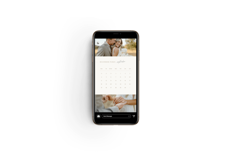 Neutrale Instagram story templates voor fotograaf
