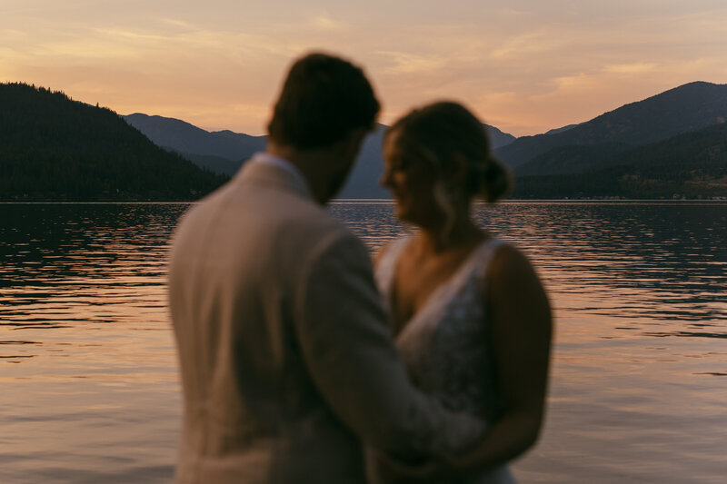 intimate, whimsical lakeside wedding