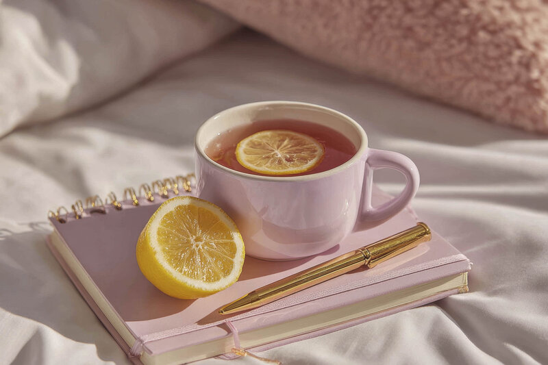 Pink lemon tea