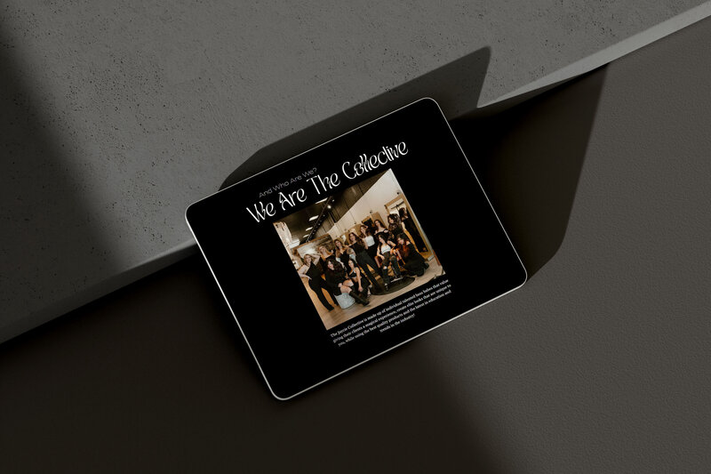 High-fidelity mockups of The Jaycie Collective’s custom website, designed for lead generation, client bookings, and brand differentiation in a competitive salon market.
