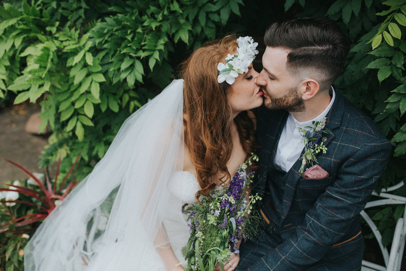 Boho wedding at Shustoke Farm Barns in Warwickshire