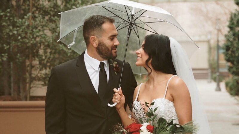 Professional wedding videographer Sierra captures a wedding at The Doyle in Las Vegas