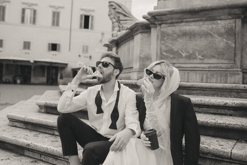 rome elopement captured by elsie goodman, an italy wedding photographer