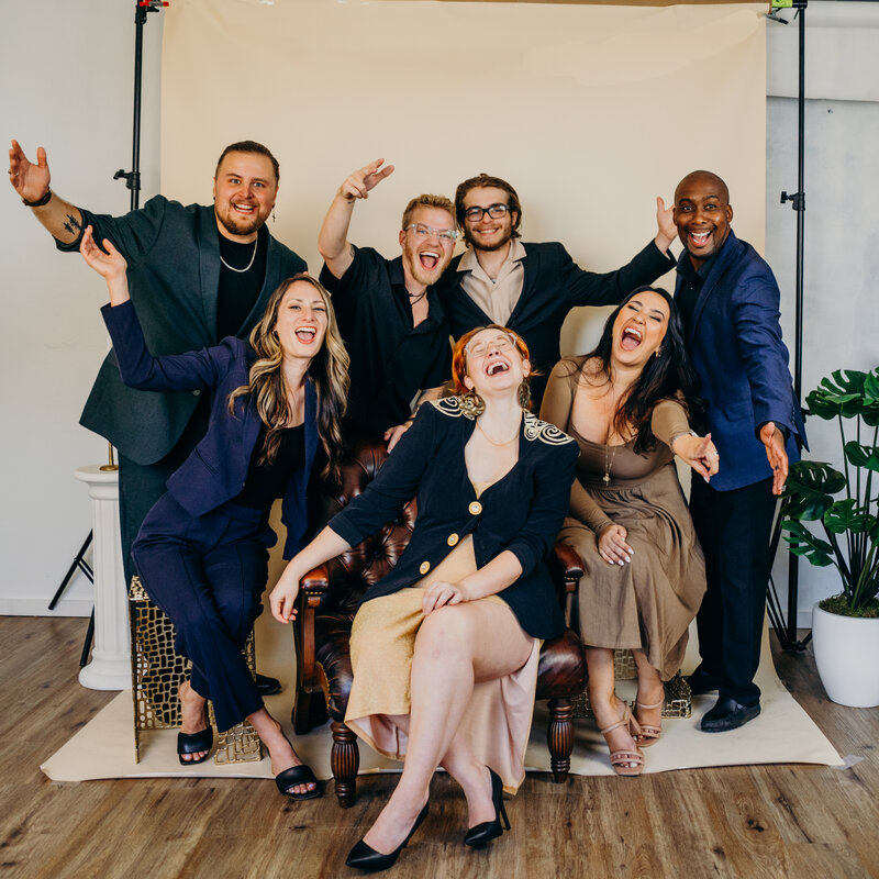 wedding photography and videography team smiling for a photo florida wedding photographers in tampa orlando wedding