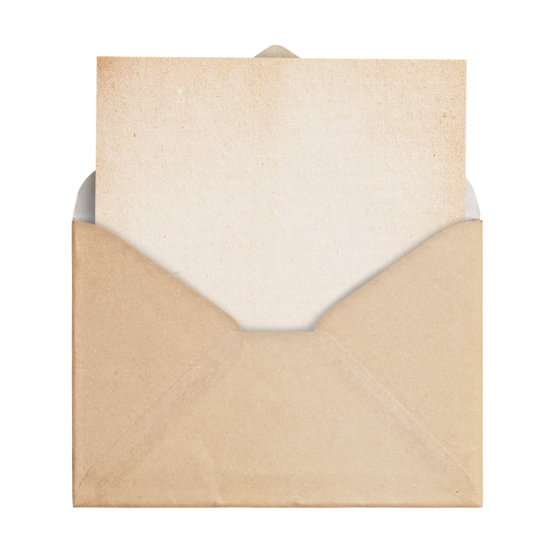 envelope with paper
