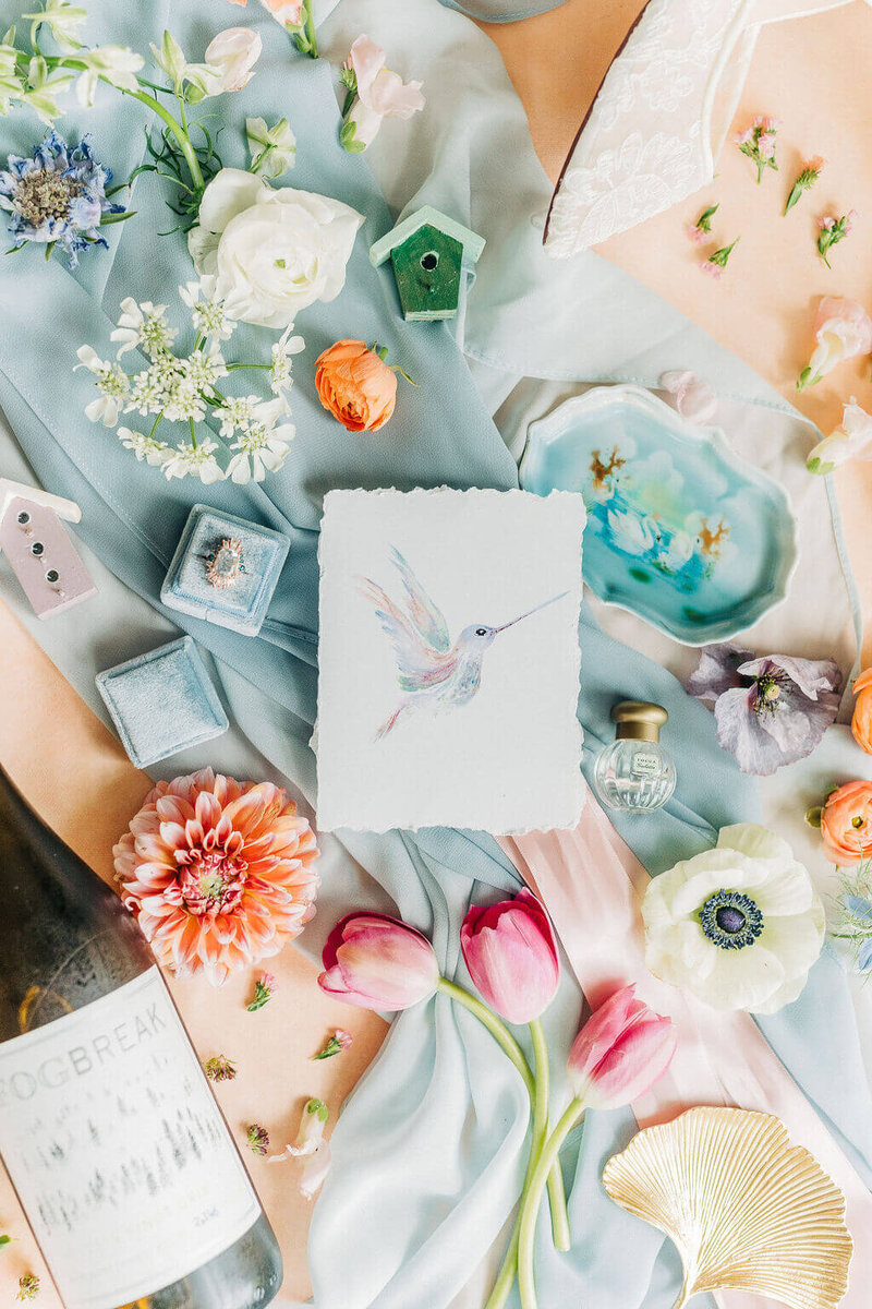EmmaMcMahanPhotography_brand photoshoot_butterfly drawing flatlay