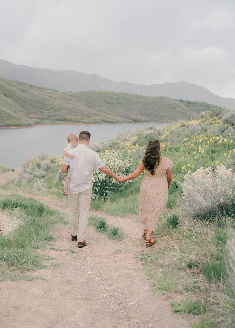 Sun-drenched maternity photo in the Wasatch Mountains. CAPTURED BY Newborn Photography Salt Lake City, Newborn Photographer Riverton, Maternity Photographer Salt Lake City.