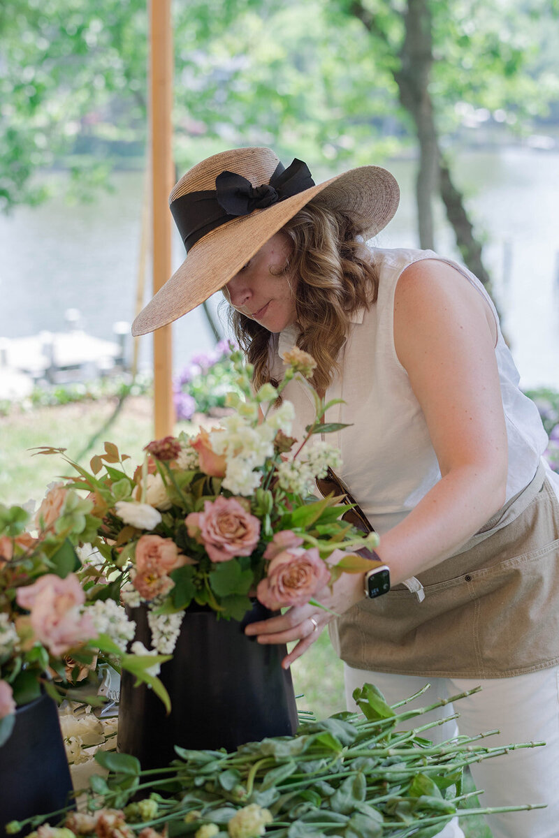 21_Kate Campbell Floral Waterfront Private Estate Wedding by Kimberly F Denn photo