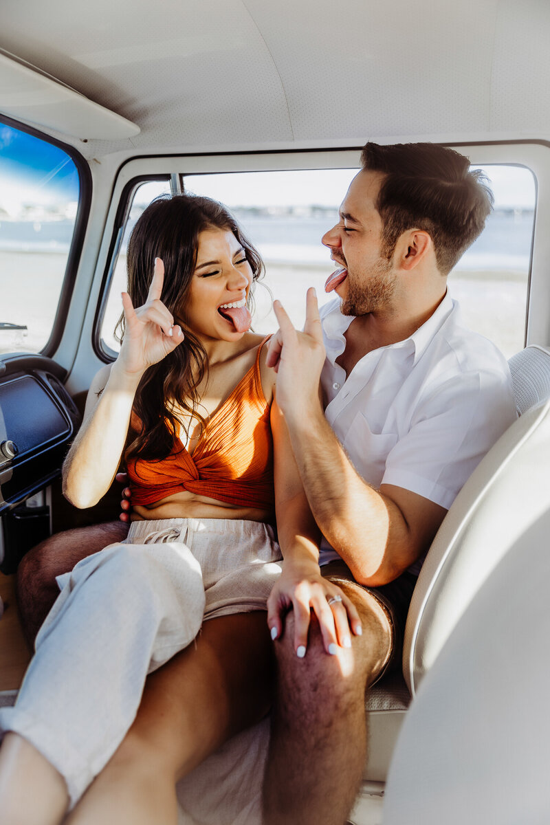 vintage car elopement in tampa florida