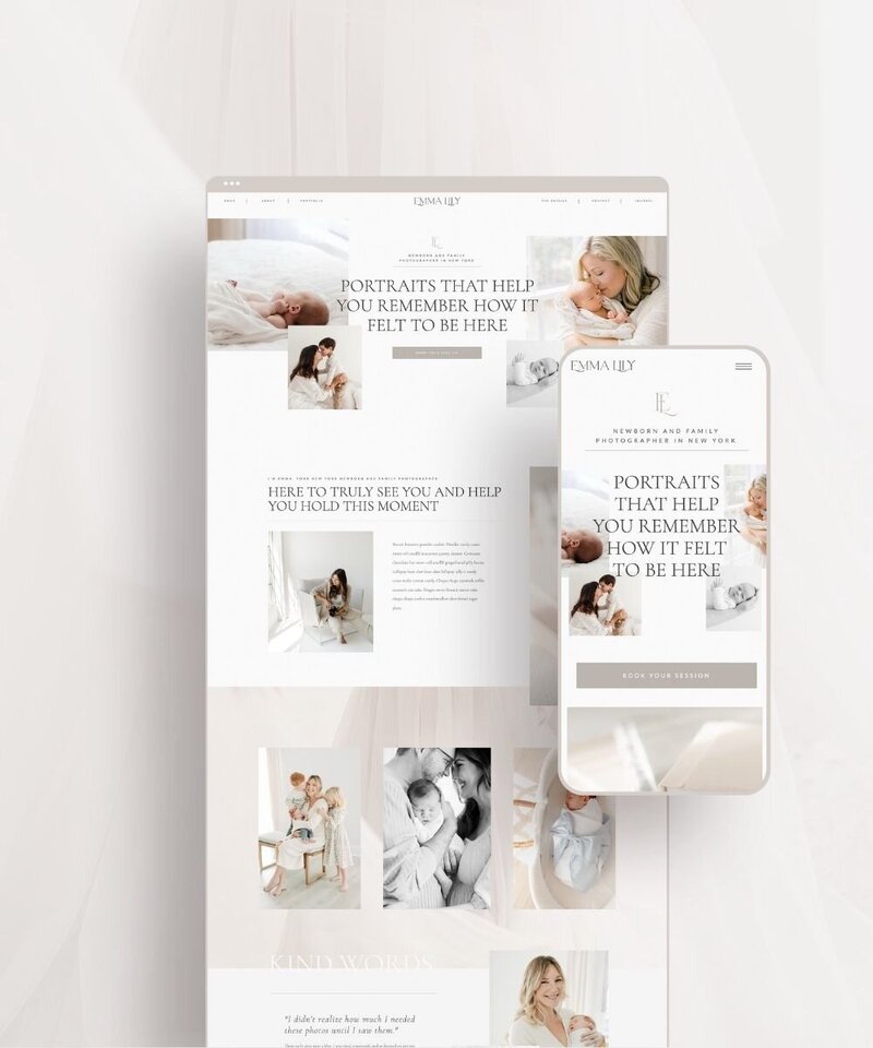 Showit Website Templates for Photographers Designs by Josephine