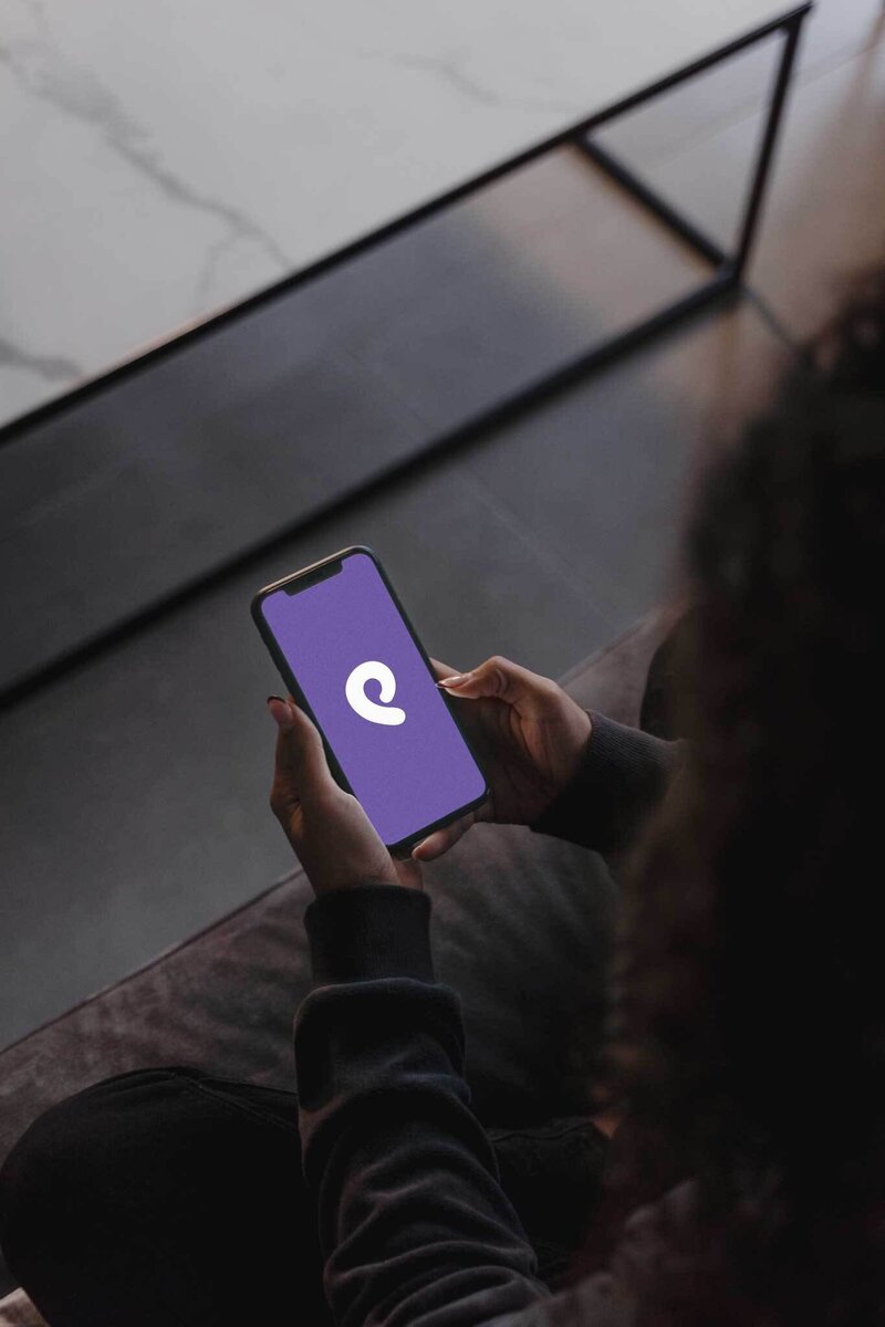 Mobile app design for Pacify, highlighting UX/UI design and digital product branding