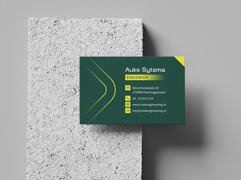 Studio Paoline Kruijssen - portfolio grafisch ontwerp - huisstijl visitekaartje - Next Engineering