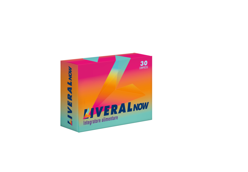scatola contenente gli integratori liveral now