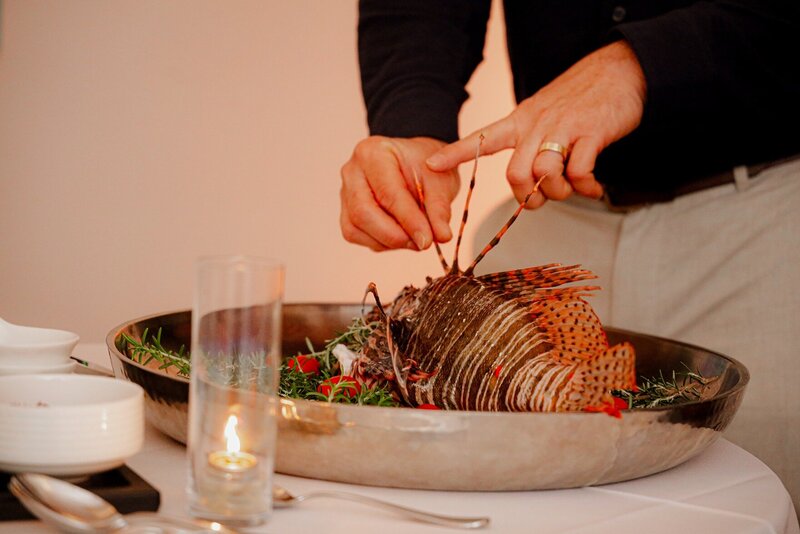 Lionfish on a platter